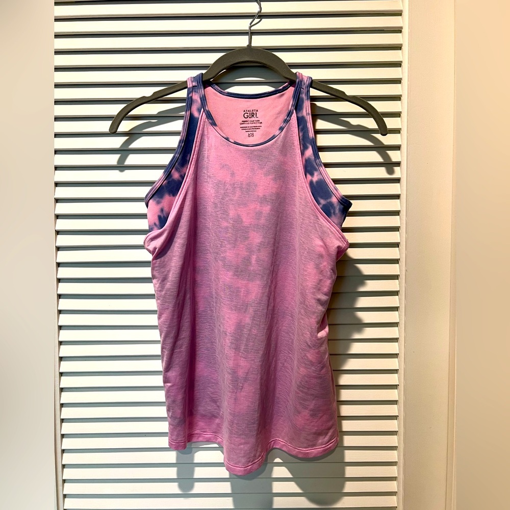Athleta Girl layered Perfect Pair tank top size 12